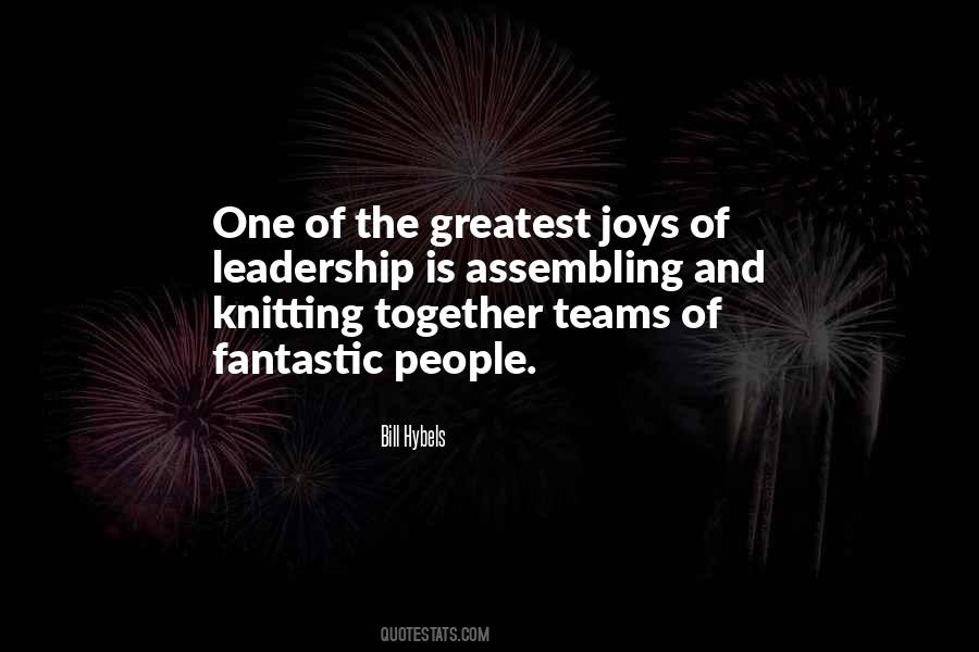 Quotes About Leadership Teams #743828