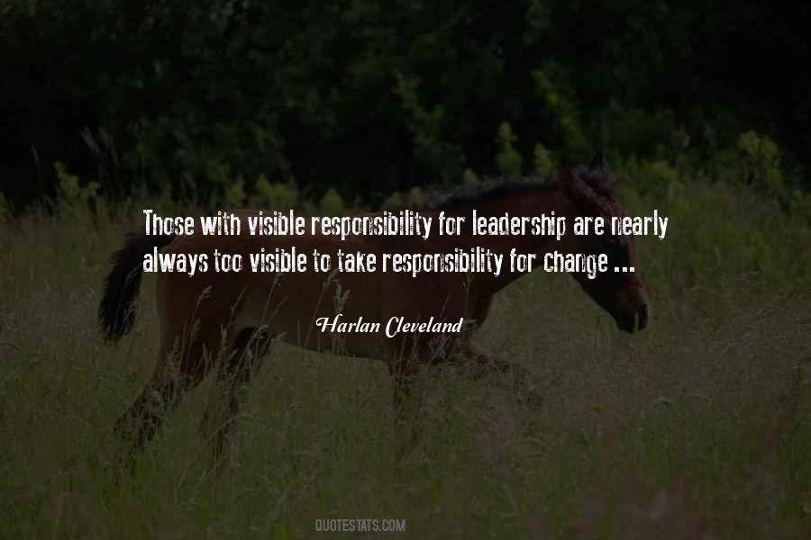 Quotes About Leadership Change #290786