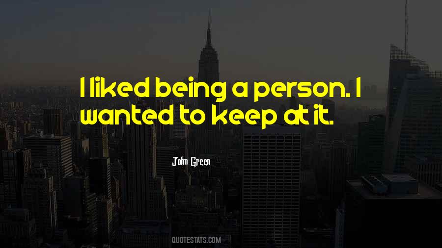 Being A Person Quotes #1675275