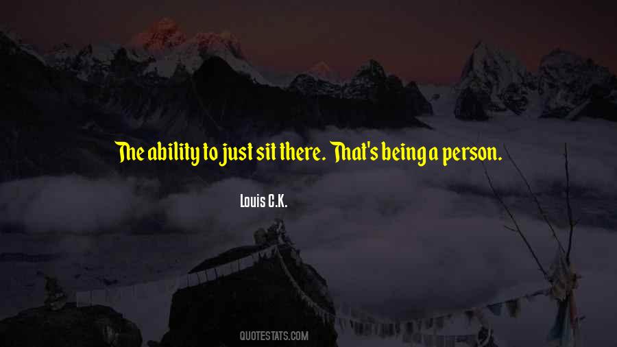 Being A Person Quotes #219429