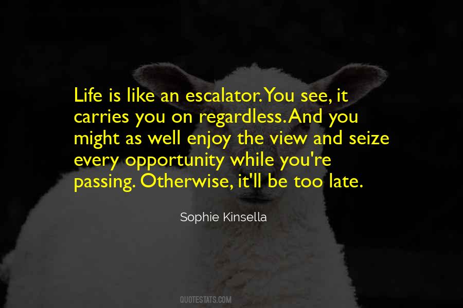 Escalator Of Life Quotes #1582630