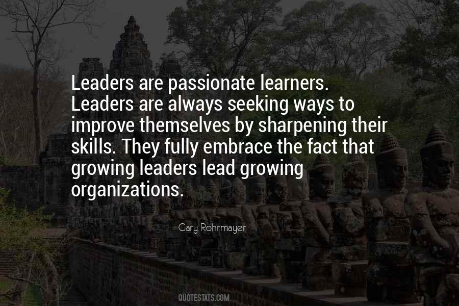 Quotes About Leaders Learning #267292