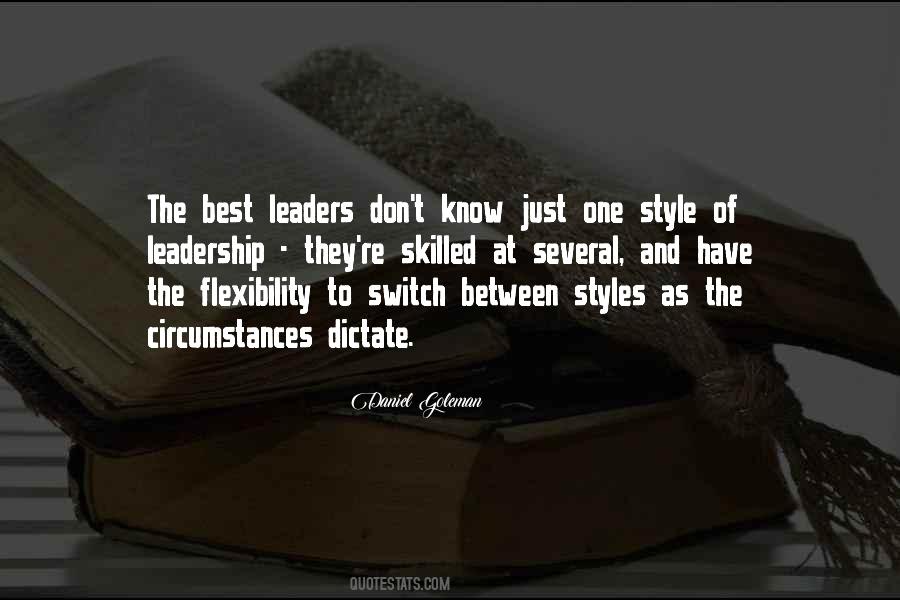 Quotes About Leaders And Leadership #296887