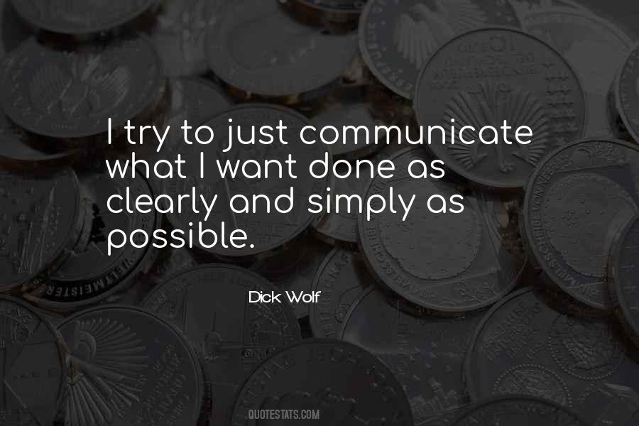 Communicate Clearly Quotes #139780
