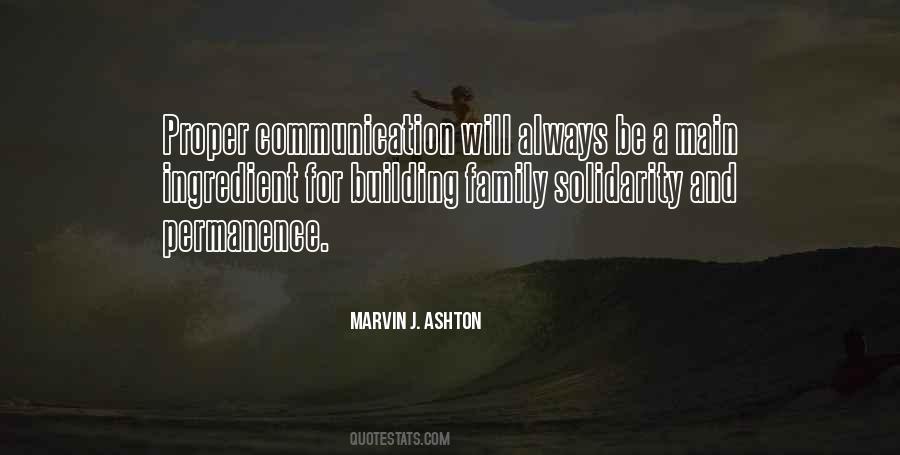 Communication And Family Quotes #1481981