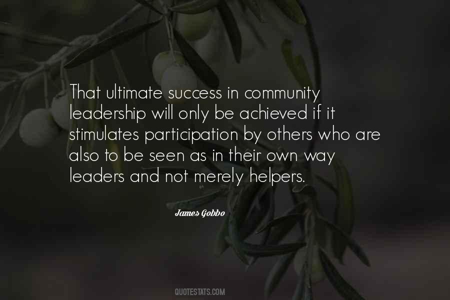 Community Participation Quotes #141047