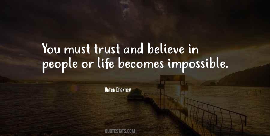 Trust Believe Quotes #185275