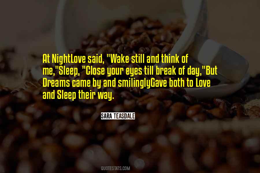 Love Sleep Quotes #164397
