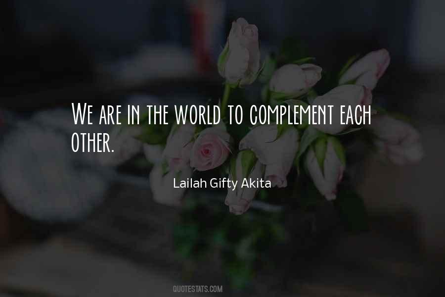 Complement Each Other Quotes #761049