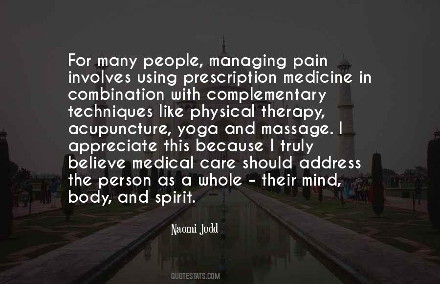 Complementary Therapy Quotes #310106