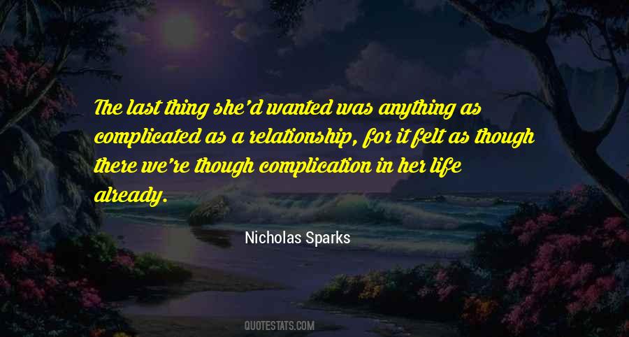 Complicated Relationship Love Quotes #1766723