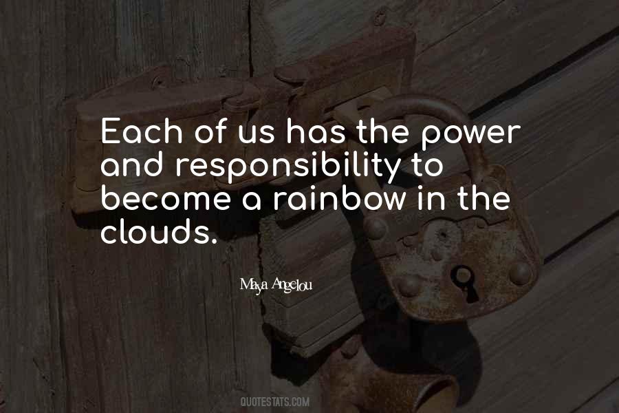Rainbow Clouds Quotes #403183
