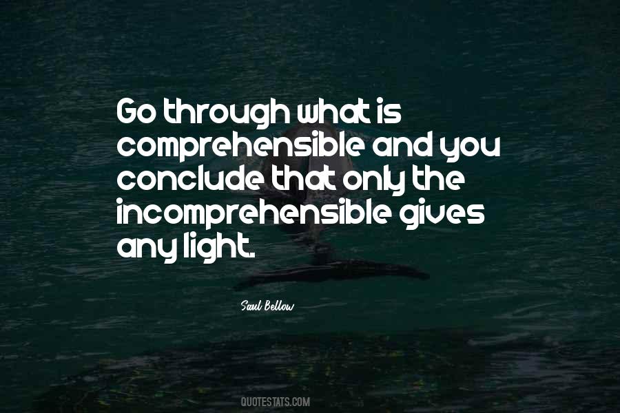 Comprehensible Quotes #704256