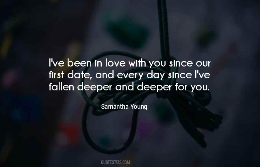 My Love For You Is Deeper Quotes #62332