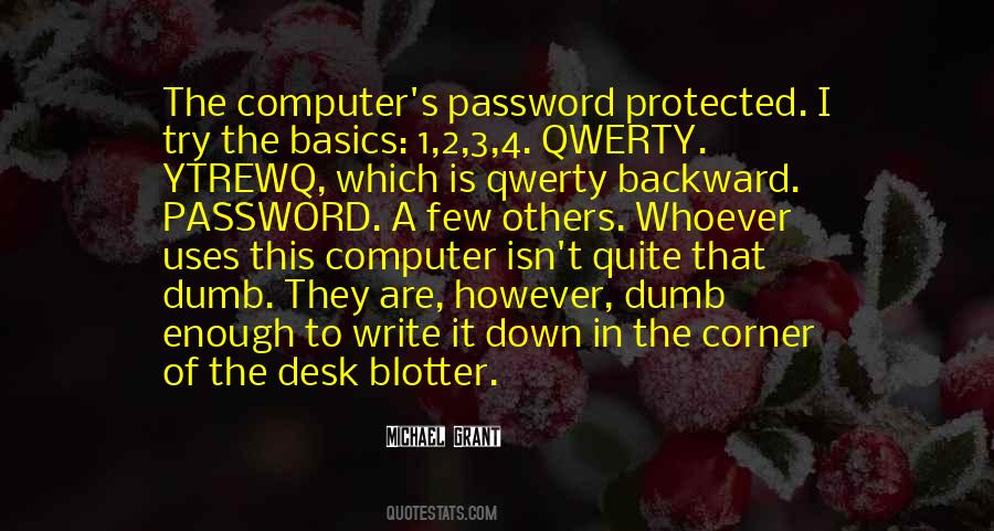 Computer Password Quotes #1631393