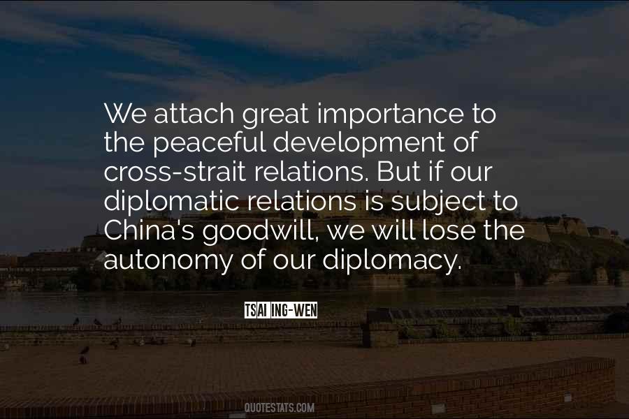 U S China Relations Quotes #1406492