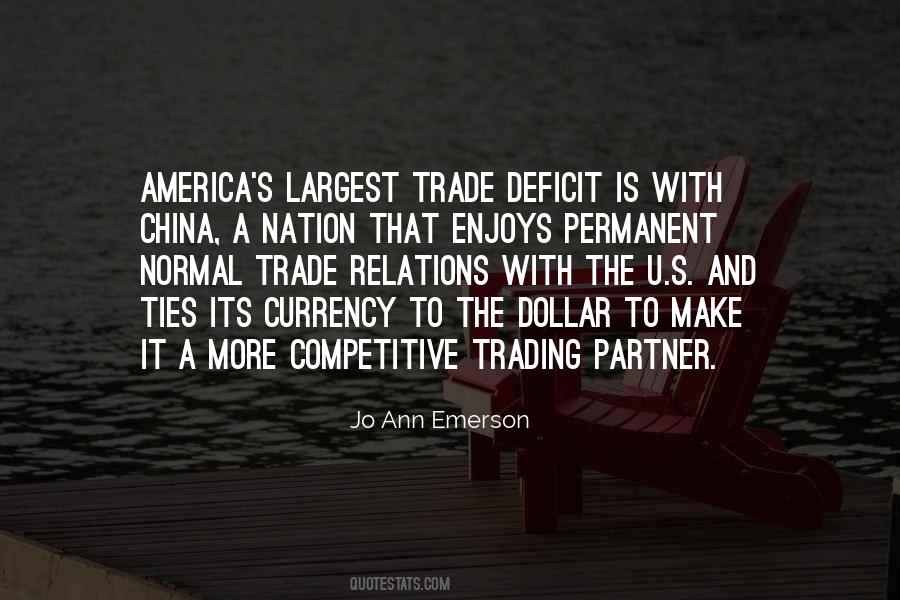 U S China Relations Quotes #1672414