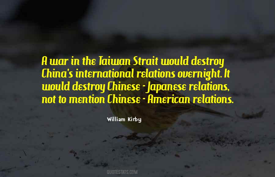 U S China Relations Quotes #1826901