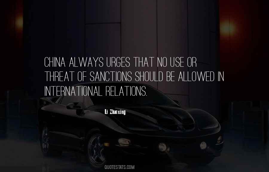 U S China Relations Quotes #425098