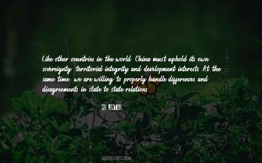 U S China Relations Quotes #817756