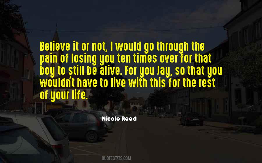 Losing Your Life Quotes #1823459