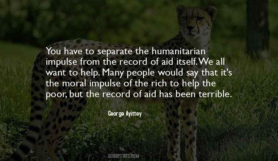 Non Humanitarian Aid Quotes #879909