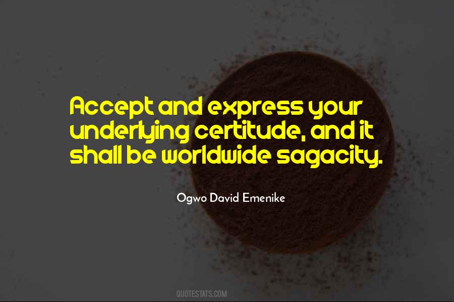 Ogwo David Quotes #1000530
