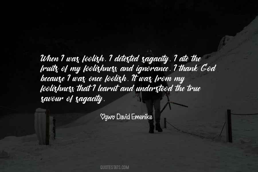 Ogwo David Quotes #442329