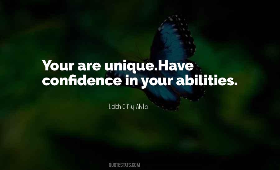 Confidence In My Abilities Quotes #1588659