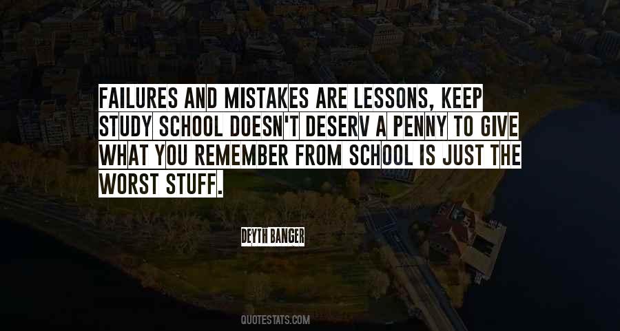 Lessons From Mistakes Quotes #1141752