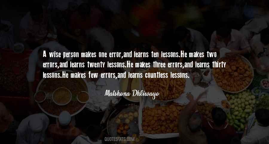 Lessons From Mistakes Quotes #566538