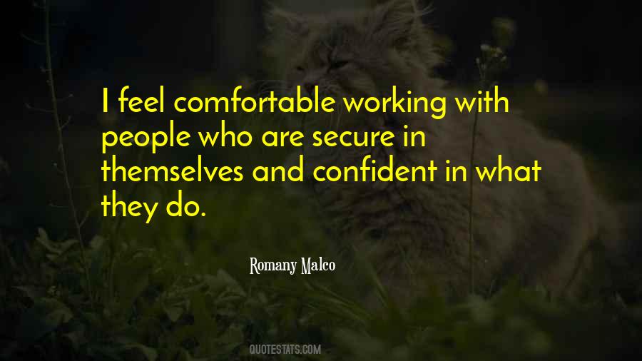 Confident And Secure Quotes #368475