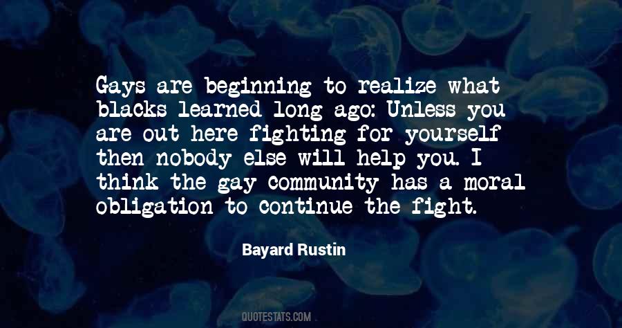 One Of Bayard Rustin Quotes #756570
