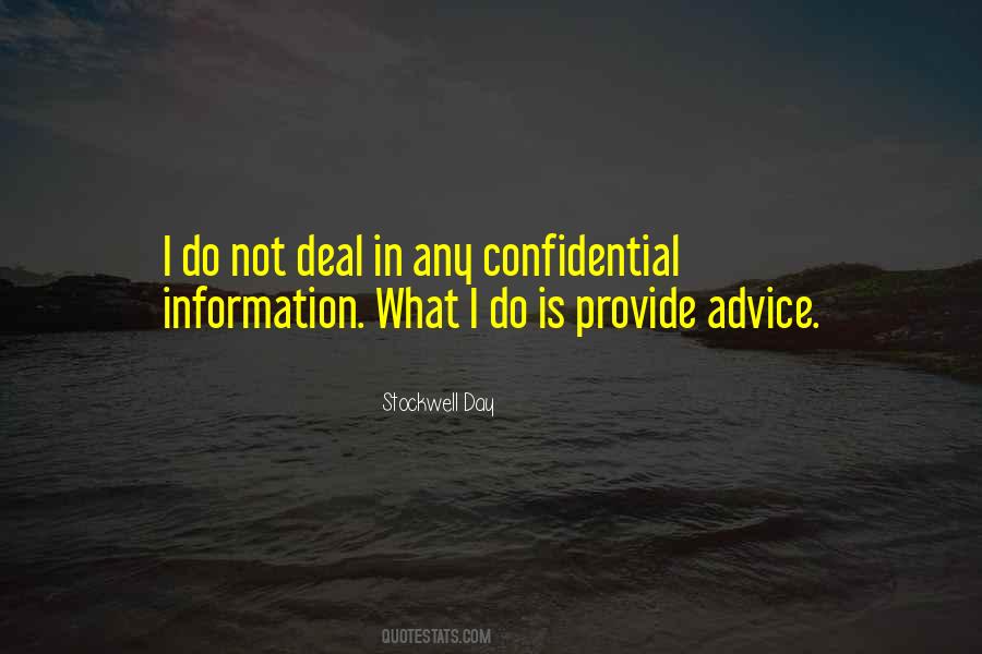 Confidential Quotes #813660