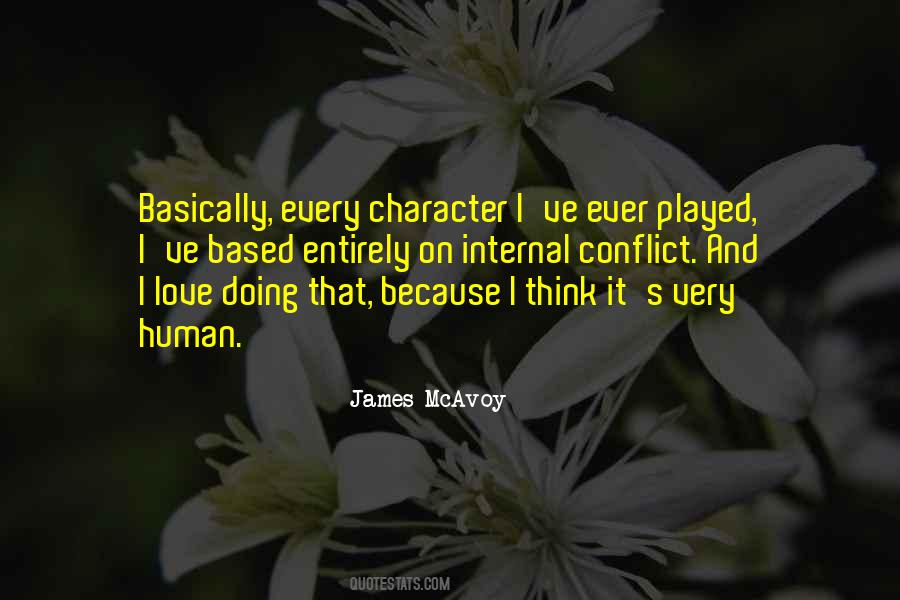 Conflict And Character Quotes #43614