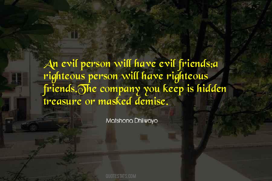 An Evil Person Quotes #302095