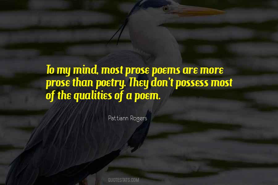 Prose Poem Quotes #1762090