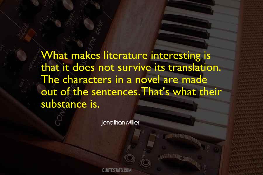 Characters Novel Quotes #330628