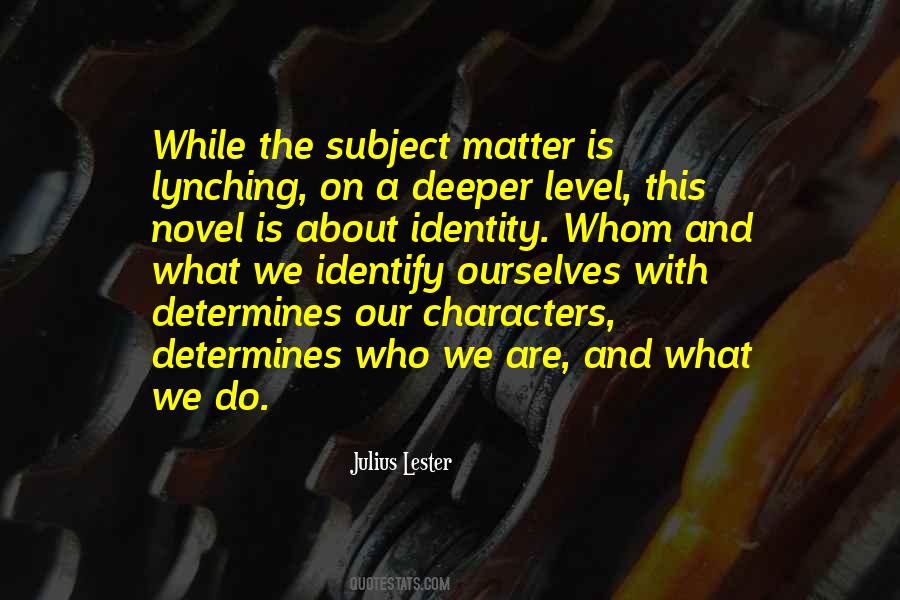 Characters Novel Quotes #90740