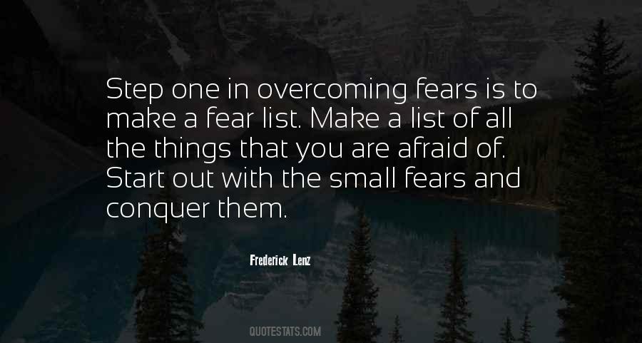 Conquer Your Fears Quotes #1279392