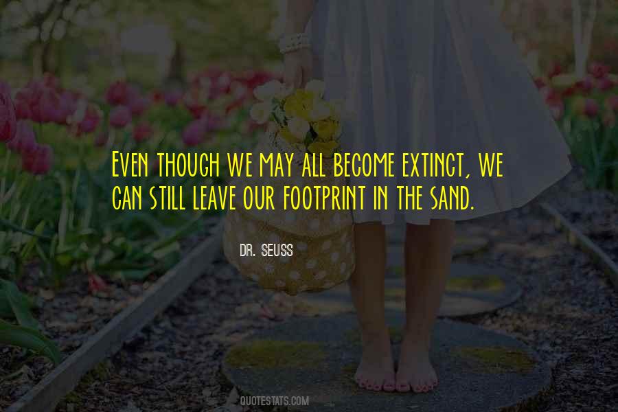 Leave A Footprint Quotes #14352
