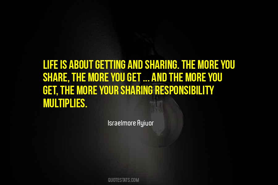 Sharing Responsibility Quotes #1697204
