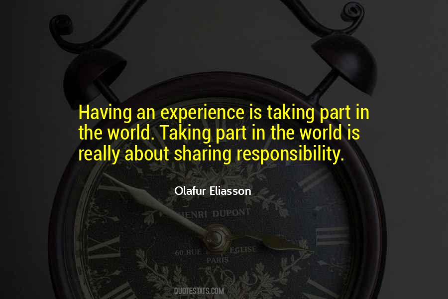 Sharing Responsibility Quotes #850680