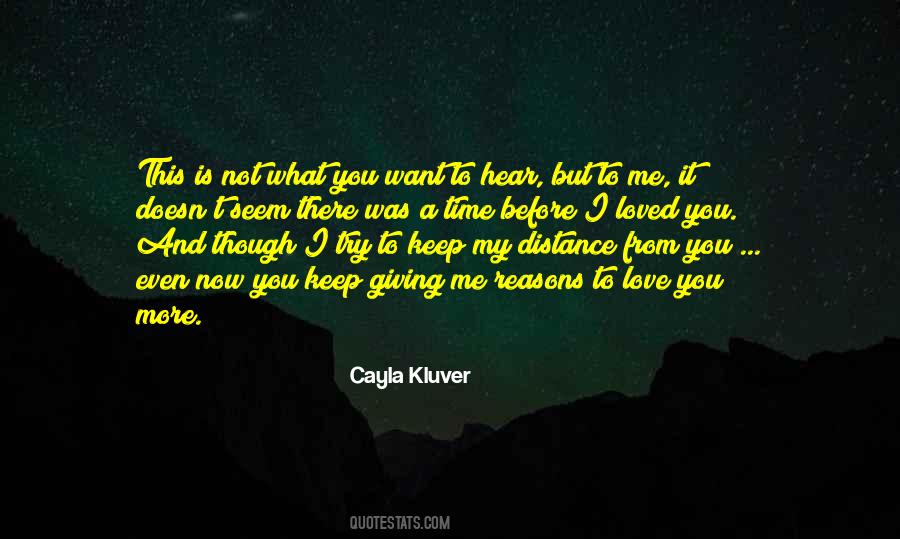 I Keep Distance Quotes #66576