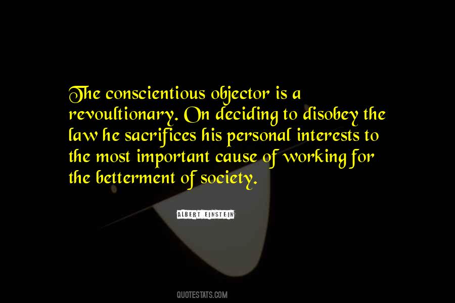 Conscientious Objector Quotes #505397