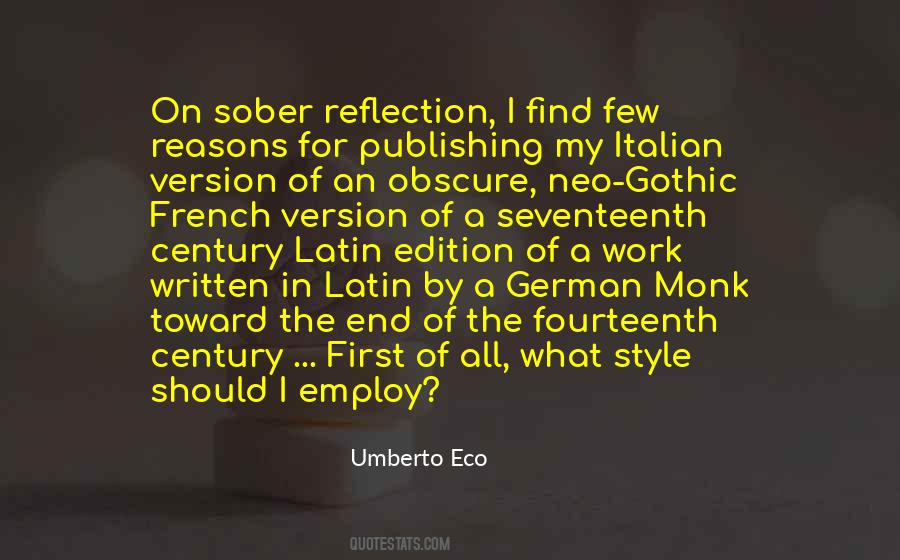 Sober Reflection Quotes #516696