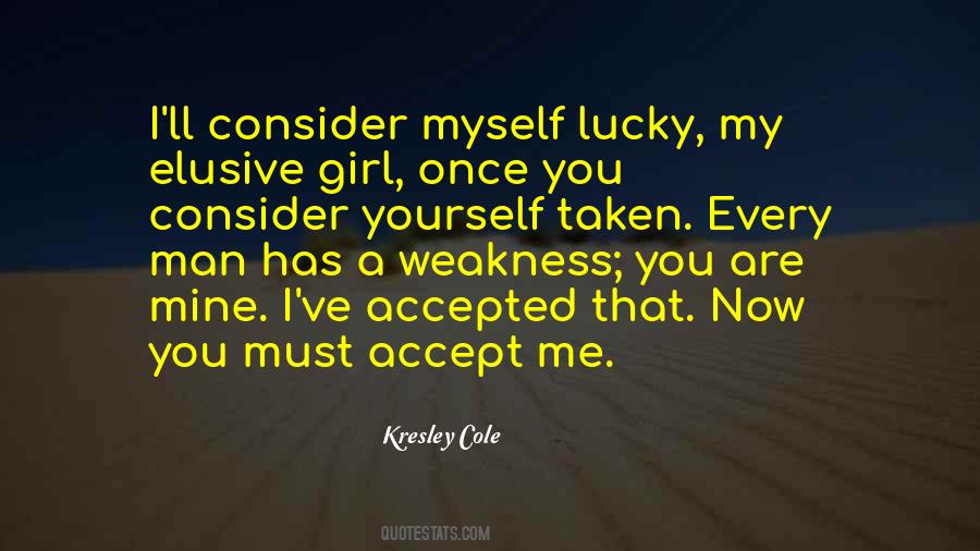 Consider Myself Lucky Quotes #1160315