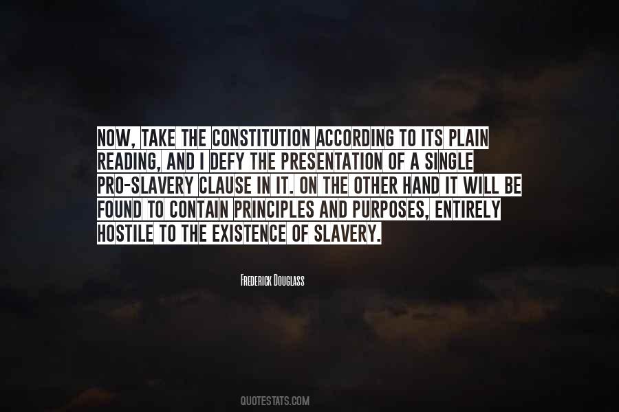 Frederick Douglass Constitution Quotes #1817005