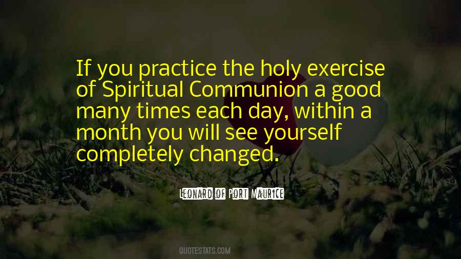 Spiritual Exercise Quotes #1072854