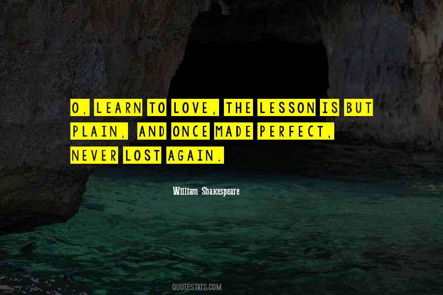 Lesson To Learn Quotes #284810